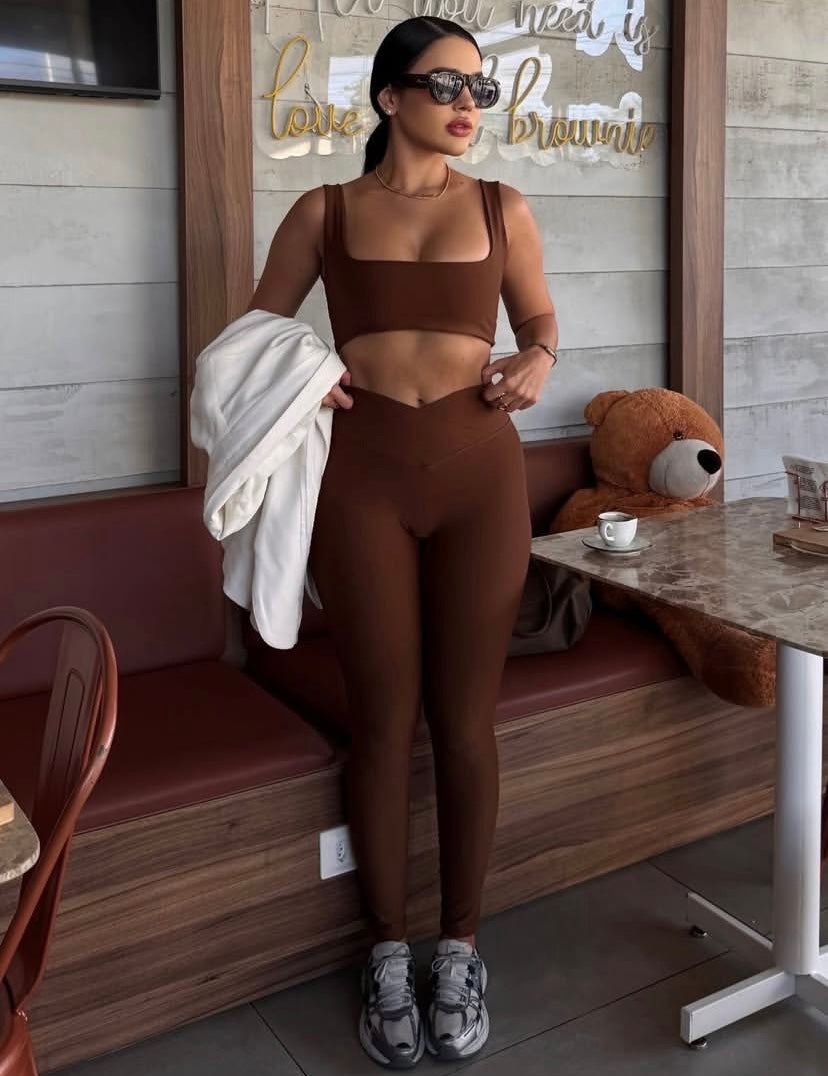 CONJUNTO CURVE MARROM